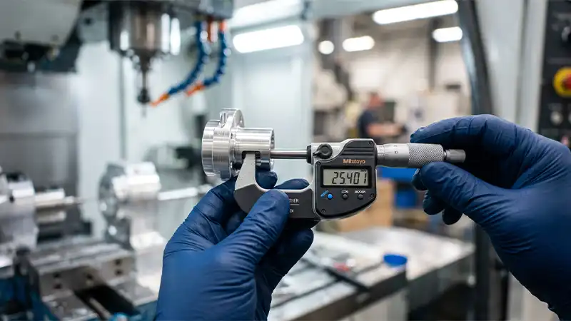 HYG TECH quality assurance specialists utilizing a dynamic laser interferometer and vibration analysis software to perform a rigorous trial run validation on a premium CNC machine.
